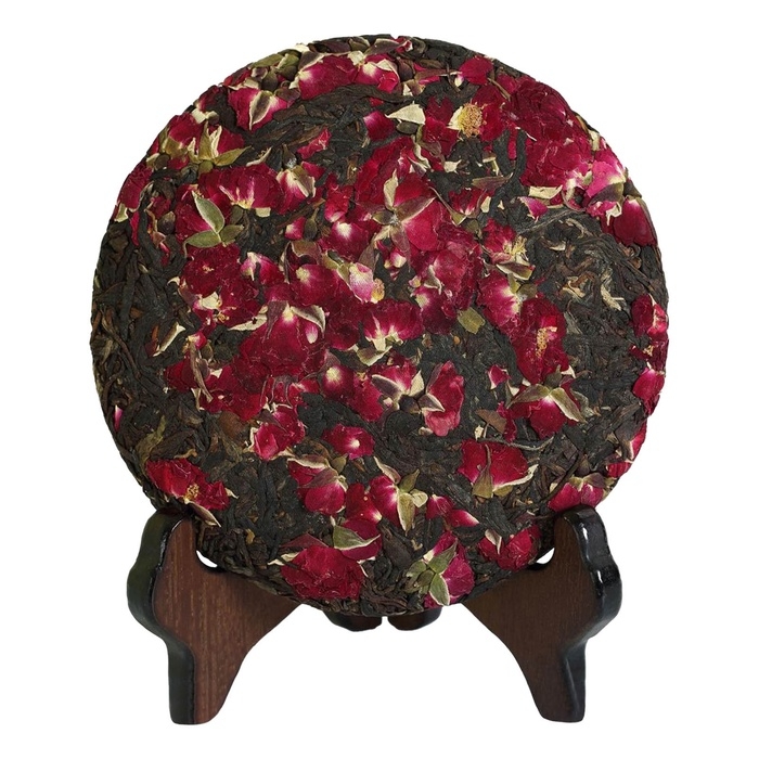 Китайский красный чай дяньхун с розами "Пьянящая красота", 2022, 200 г, Юньнань