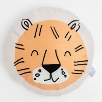 Подушка декоративная Этель &laquo;Тигр&raquo;, 40х40 см, велюр, 100% полиэстер