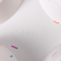 Форма для выпечки KONFINETTA &laquo;Фигуры. Круг&raquo;, силикон, 28&times;18&times;3,5 см, 6 ячеек (d=7,5 см), цвет белый