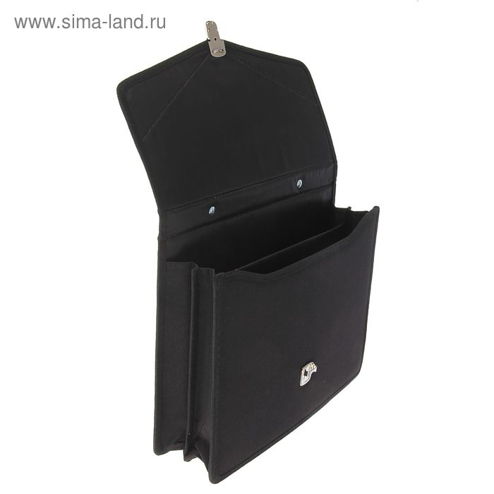 Портфель деловой 350 х 260 х 100 мм, текстильный, 2 отделения Портфель деловой 350 х 260 х 100 мм, текстильный, 2 отделения "Ладога" комбинированный чёрный 1С112