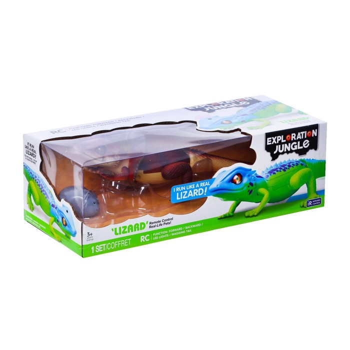 Животное радиоуправляемое «Ящерица», световые эффекты, работает от батареек Животное радиоуправляемое «Ящерица», световые эффекты, работает от батареек
