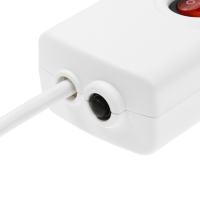 Сетевой фильтр Luazon Lighting, 5 розеток, 1.5 м, 3500 Вт, 3х1 мм2, 16 A, 220 В, c предохранителем, белый Сетевой фильтр Luazon Lighting, 5 розеток, 1.5 м, 3500 Вт, 3х1 мм2, 16 A, 220 В, c предохранителем, белый