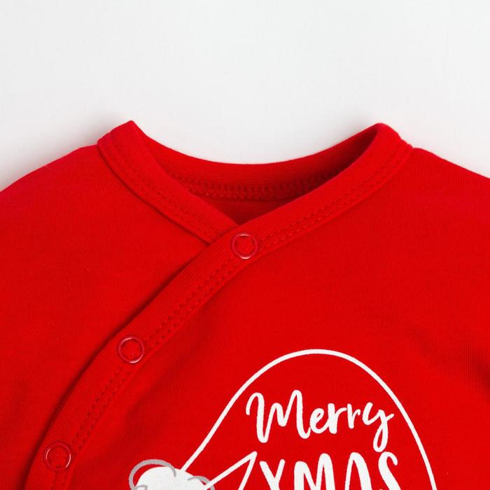 Комбинезон Крошка Я Комбинезон Крошка Я "Happy winter 2", рост 74-80 см, красный