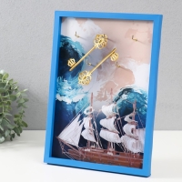 Ключница открытая "Корабль" 5 крючков, 23х32 см Ключница открытая "Корабль" 5 крючков, 23х32 см