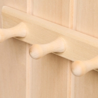 Вешалка горизонтальная 3 крючка, липа "Добропаровъ"