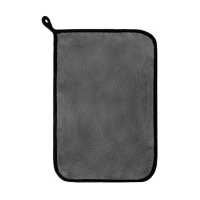 Тряпка для мытья авто, CARTAGE, микрофибра, 800 г/м&sup2;, 20&times;30 cм, розово-серая