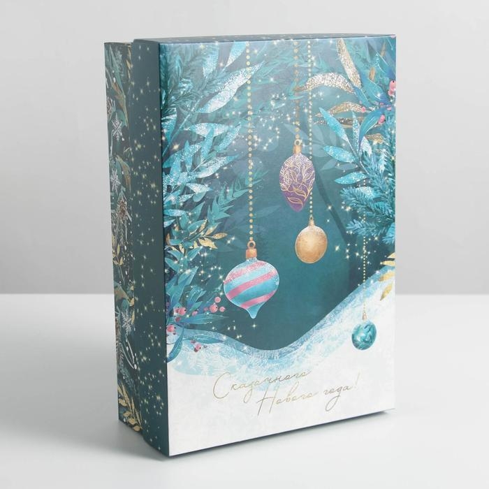 Коробка подарочная новогодняя складная &laquo;Новогоднее волшебство&raquo;, 30 х 20 х 9 см, Новый год