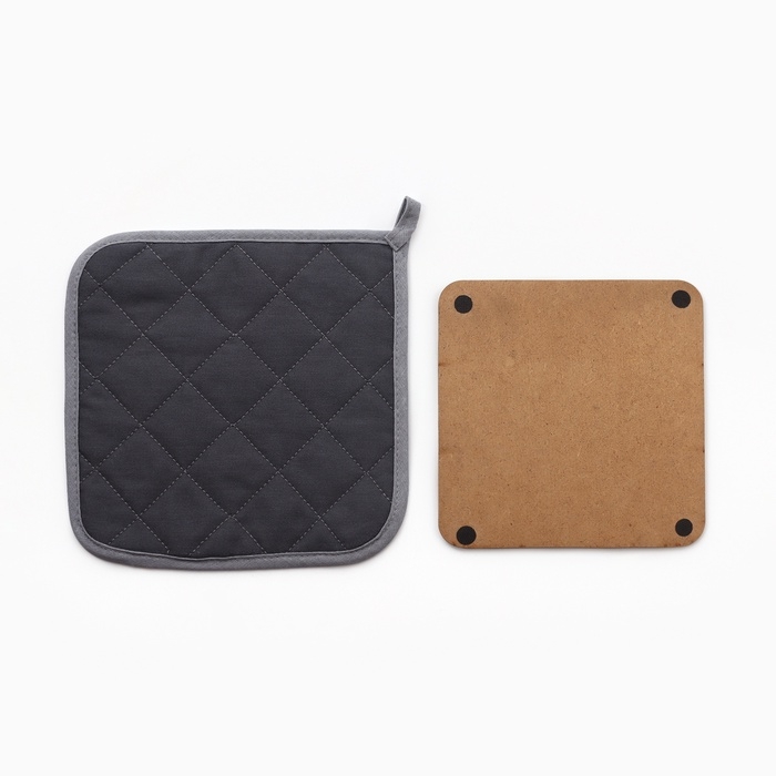 Набор кухонный  "Солнечного дня" прихватка 19х19см, подставка под горячее