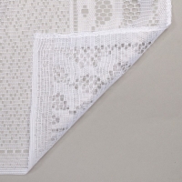 Тюль на кухню без шторной ленты, 170х160 см, цвет белый, 100% полиэстер Тюль на кухню без шторной ленты, 170х160 см, цвет белый, 100% полиэстер