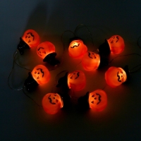 Гирлянда &laquo;Тыквы в шляпе&raquo; световая, 2 метра