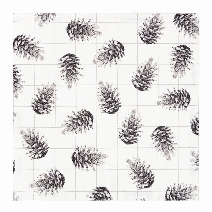 Набор новогодних салфеток &laquo;Christmas&raquo; с декоративными кольцами, 45х45 см - 2 шт, хлопок, саржа