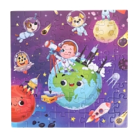 Пазлы 4 в 1 «Космическое приключение», 25, 36, 49, 64 элемента Пазлы 4 в 1 «Космическое приключение», 25, 36, 49, 64 элемента