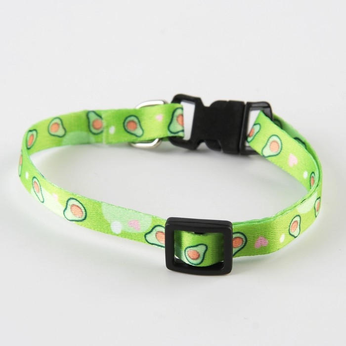 Ошейник для собак и кошек с фастексом &laquo;Авокадо&raquo;, 30х1 см