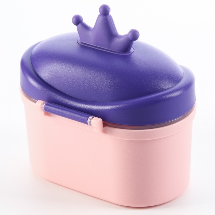 Контейнер для хранения детского питания &laquo;Корона&raquo;, 400 мл., малый, цвет розовый