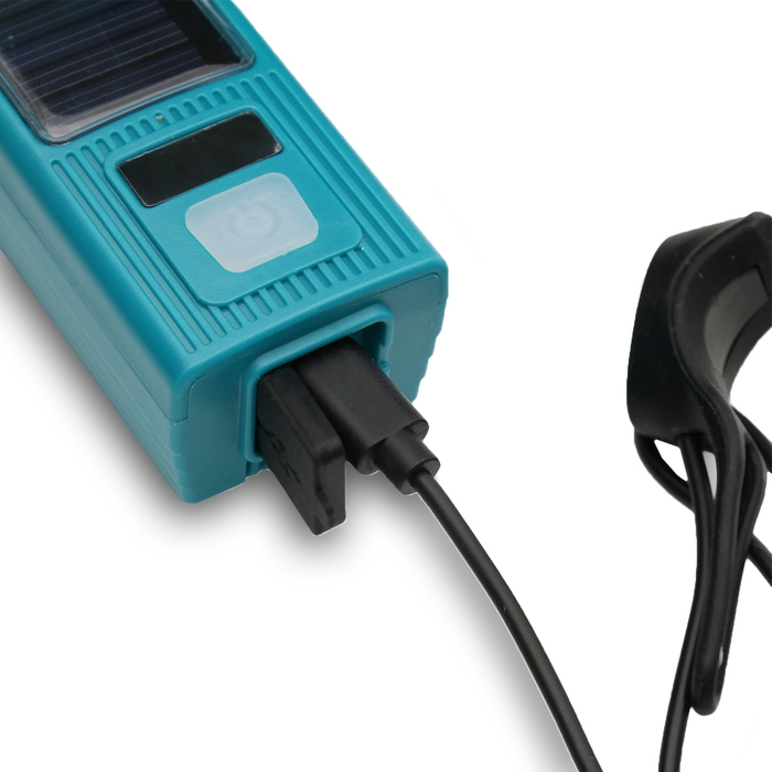 Фонарь велосипедный передний аккумуляторный, водонепроницаемый, 3 режима, с сигналом Фонарь велосипедный передний аккумуляторный, водонепроницаемый, 3 режима, с сигналом