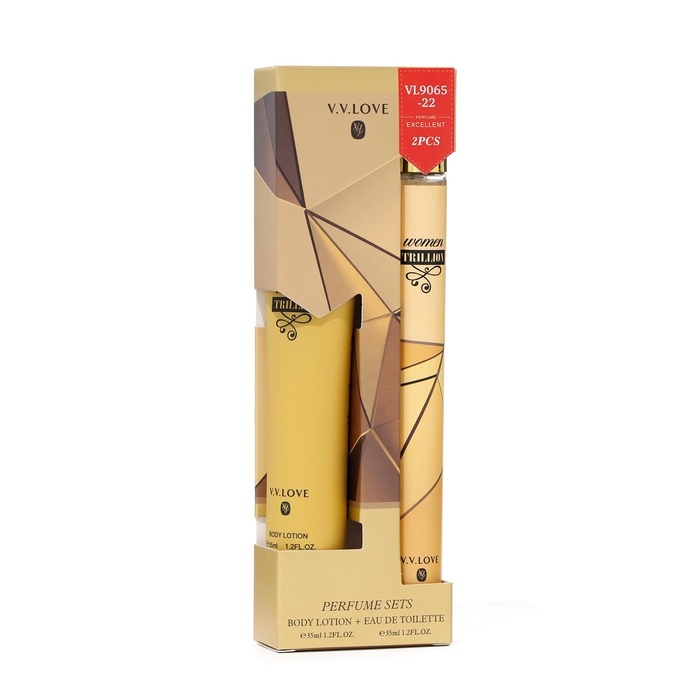 Парфюмерный набор женский Trillion: Туалетная вода, 35мл + Лосьон для тела, 35мл