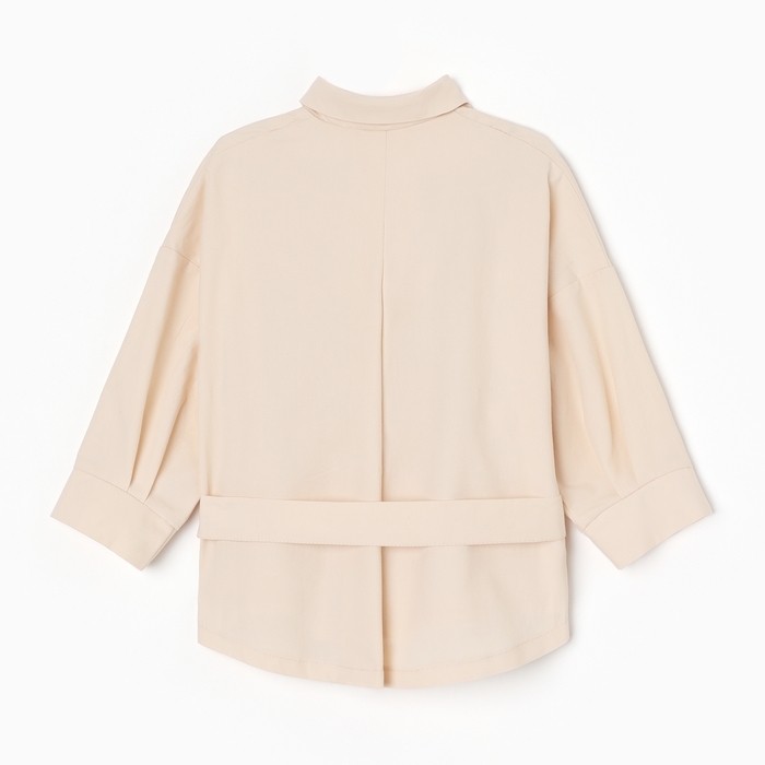 Костюм для девочки (Рубашка и шорты) MINAKU, цвет молочный, рост 134 см