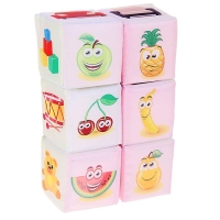 Набор мягких кубиков &laquo;Предметы&raquo;, цвет МИКС