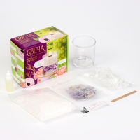 Свеча своими руками. Создание ароматической свечи с сухоцветами «Виноград», набор для творчества Свеча своими руками. Создание ароматической свечи с сухоцветами «Виноград», набор для творчества