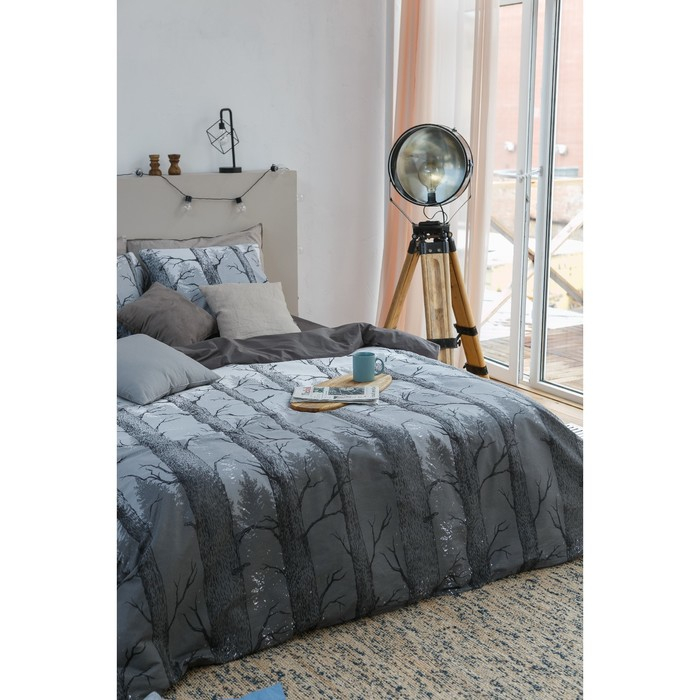 Постельное бельё "Этель" евро Лес 200 х217 см, 240*220 см, 70х70 см -2 шт, бязь