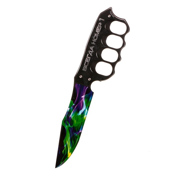 Деревянное оружие, детское сувенирное &laquo;Всегда номер 1&raquo;, нож кастет, 27,5 х 6,4 см