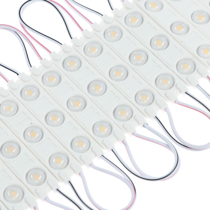 Светодиодный модуль SMD5630, 2 Вт, 3 LED, 180 Lm, IP65, 3000К ,12V Т-БЕЛЫЙ, набор 20 шт. Светодиодный модуль SMD5630, 2 Вт, 3 LED, 180 Lm, IP65, 3000К ,12V Т-БЕЛЫЙ, набор 20 шт.