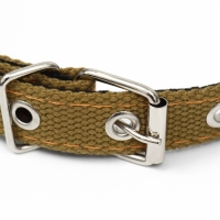 Ошейник брезентовый с подкладом, 52 х 2 см, песочный Ошейник брезентовый с подкладом, 52 х 2 см, песочный