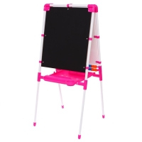 Мольберт двусторонний регулируется по высоте 1, цвет розовый Мольберт двусторонний регулируется по высоте 1, цвет розовый