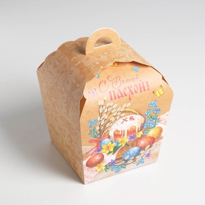 Коробка кондитерская, упаковка, &laquo;С Великой Пасхой&raquo;, 17 х 17 х 26 см 4601791