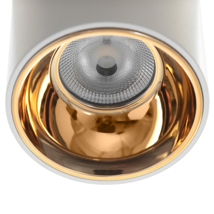 Светильник "Роллфи" LED 4000К 10Вт DIM220 IP54 белый золото 7,5х7,5х10см