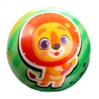 Мяч детский мягкий «Лови, бросай», зверята 7,6см , в шоубоксе Мяч детский мягкий «Лови, бросай», зверята 7,6см , в шоубоксе