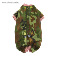 Комбинезон для животных, без подклада, XL (ДС 32-34, ОШ 32, ОГ 46-48 см), камуфляж