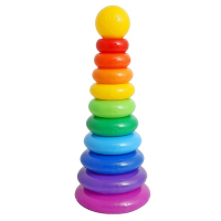 Пирамидка, 10 колец с шаром Пирамидка, 10 колец с шаром