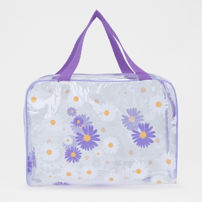 Косметичка на молнии, цвет сиреневый Косметичка на молнии, цвет сиреневый