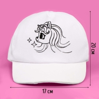 Кепка под раскраску &laquo;Единорожка&raquo;
