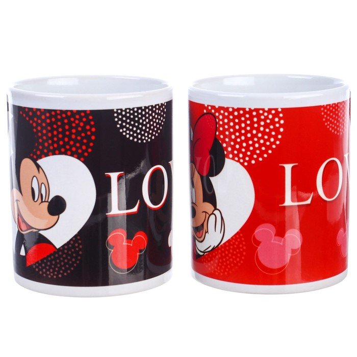 Набор парных кружек, 350 мл Набор парных кружек, 350 мл "Любовь", Микки и друзья