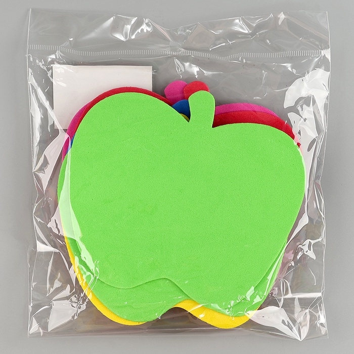 Набор фигурок из EVA Набор фигурок из EVA "Яблоко", 12 шт, цвет МИКС