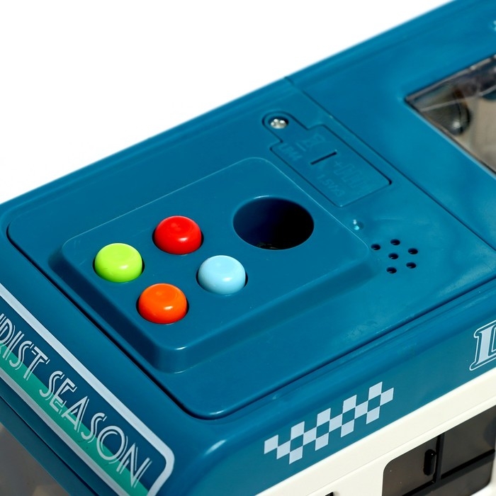 Конструктор винтовой &laquo;Автобус&raquo;, свет, звук, инерция, 42 детали