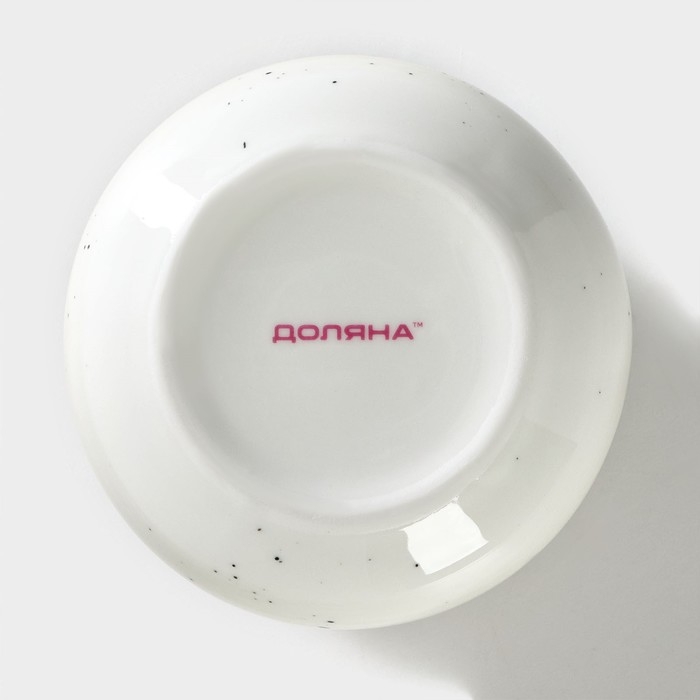 Сахарница фарфоровая с ложкой Доляна «Млечный путь», 330 мл, цвет серый Сахарница фарфоровая с ложкой Доляна «Млечный путь», 330 мл, цвет серый