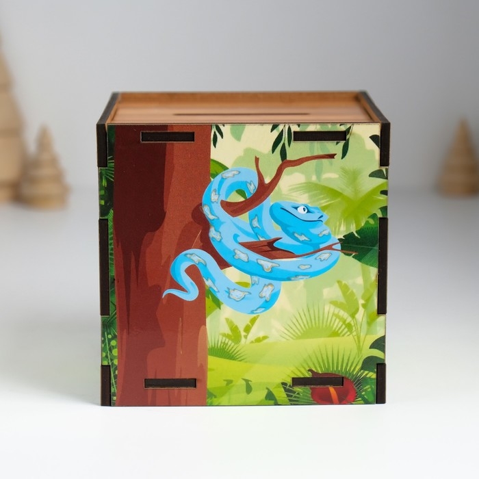 Копилка куб Копилка куб "Змея. Сочиняй мечты" 10х10х10 см
