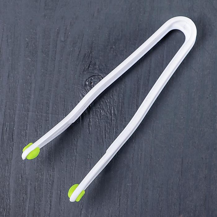 Щипцы кондитерские Доляна, 15×3,5 см, цвет белый Щипцы кондитерские Доляна, 15×3,5 см, цвет белый