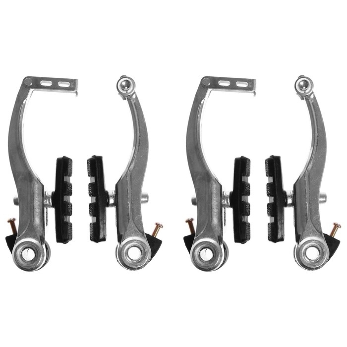 Комплект тормозов Dream Bike, V-brake, алюминий, рамки 110 мм, колодки 60 мм, цвет серебристый