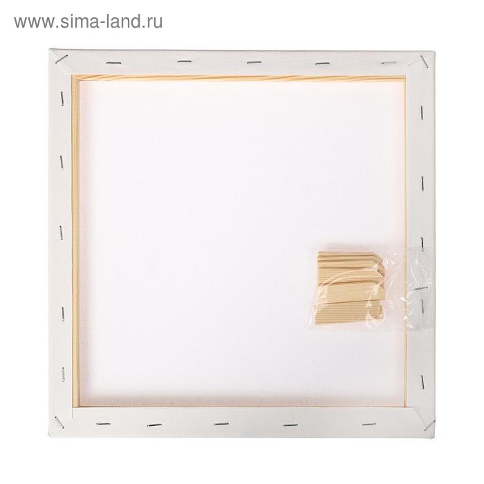 Холст на подрамнике, хлопок 100%, 30 х 30 х 1.8 см, акриловый грунт, мелкозернистый, 280 г/м&sup2;