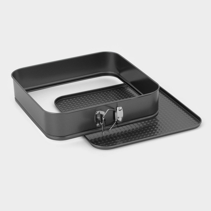 Форма для выпечки Доляна &laquo;Элин. Квадрат&raquo;, 28&times;28 см, съёмное дно, антипригарное покрытие, цвет чёрный