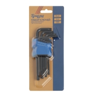 Набор ключей ТУНДРА black, TORX Tamper, удлиненные, CrV, TT10 - TT50, 9 шт. Набор ключей ТУНДРА black, TORX Tamper, удлиненные, CrV, TT10 - TT50, 9 шт.