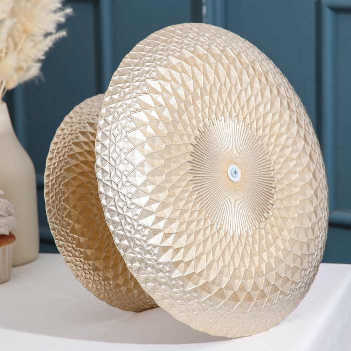 Блюдо 2-х ярусное «Барокко», d=21/28 см, цвет золотой с розовый Блюдо 2-х ярусное «Барокко», d=21/28 см, цвет золотой с розовый