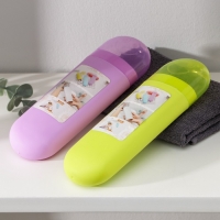 Футляр для зубной щётки и пасты, 20&times;6,5&times;3 см, цвет МИКС