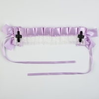 Карнавальная повязка &laquo;Лолита&raquo;, цвет сиреневый с белым кружевом