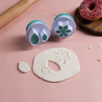 Набор плунжеров кондитерских &laquo;Листья&raquo;, 2 шт