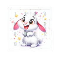 Головоломка "Пятнашки. Зайка", логическая настольная игра, 22х22 см